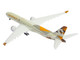 Boeing 777 9 Commercial Aircraft Etihad Airways A6 FAA Beige with Tail Graphics 1/400 Diecast Model Airplane GeminiJets GJ2277