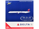 Boeing 757 300 Commercial Aircraft Delta Air Lines N595NW White with Red and Blue Tail 1/400 Diecast Model Airplane GeminiJets GJ2362