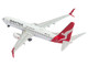 Boeing 737 800 Commercial Aircraft Qantas Airways VH VZW White with Red Tail 1/400 Diecast Model Airplane GeminiJets GJ2371 Boeing 737 800 Commercial Aircraft Qantas Airways VH VZW White with Red Tail 1/400 Diecast Model Airplane GeminiJets GJ2371