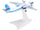 Antonov AN 24V Commercial Aircraft LOT Polish Airlines SP LTP White with Blue Stripes and Tail 1/200 Diecast Model Airplane Herpa HE572996