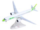 Embraer E195 E2 Commercial Aircraft Binter Canarias EC NEZ White with Green Striped Tail 1/200 Diecast Model Airplane Herpa HE573009