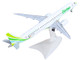 Embraer E195 E2 Commercial Aircraft Binter Canarias EC NEZ White with Green Striped Tail 1/200 Diecast Model Airplane Herpa HE573009