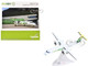 Bombardier Q400 Commercial Aircraft Sky Alps 9H PAUL White with Green Tail Graphics 1/200 Diecast Model Airplane Herpa HE573115