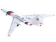 Tupolev TU 154M Commercial Aircraft Aeronica YN CBT White with Stripes 1/200 Diecast Model Airplane Herpa HE573207 Tupolev TU 154M Commercial Aircraft Aeronica YN CBT White with Stripes 1/200 Diecast Model Airplane Herpa HE573207