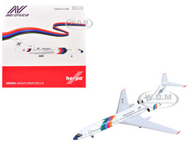 Tupolev TU 154M Commercial Aircraft Aeronica YN CBT White with Stripes 1/200 Diecast Model Airplane Herpa HE573207