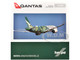 Airbus A220 300 Commercial Aircraft QantasLink Flying Art Series Minyma Kutjara Tjukurpa VH X4A White with Green Graphics 1/200 Diecast Model Airplane Herpa HE573351