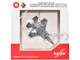 Lockheed Martin F 35A Lightning II Aircraft Eskadrille 727 Skrydstrup Air Base L 007 Royal Danish Air Force 1/200 Diecast Model Airplane Herpa HE573603