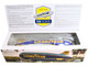 Zeppelin NT Aircraft Goodyear Blimp Wingfoot One N1A Gray and Blue with Yellow Stripes 1/200 Diecast Model Airplane Herpa HE573634