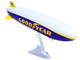 Zeppelin NT Aircraft Goodyear Blimp Wingfoot One N1A Gray and Blue with Yellow Stripes 1/200 Diecast Model Airplane Herpa HE573634