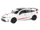 2025 Honda Civic Type R FL5 Ultimate Edition White with Red Stripes and Black Top 1/64 Diecast Model Car Paragon Models PA-55589