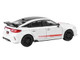 2025 Honda Civic Type R FL5 Ultimate Edition White with Red Stripes and Black Top 1/64 Diecast Model Car Paragon Models PA-55589
