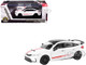 2025 Honda Civic Type R FL5 Ultimate Edition White with Red Stripes and Black Top 1/64 Diecast Model Car Paragon Models PA-55589