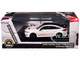 2025 Honda Civic Type R FL5 Ultimate Edition White with Red Stripes and Black Top 1/64 Diecast Model Car Paragon Models PA-55589