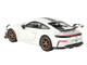 2025 Porsche 911 GT3 992 2 Grand Prix White with Carbon Stripe 1/64 Diecast Model Car Paragon Models PA-55873