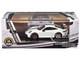 2025 Porsche 911 GT3 992 2 Grand Prix White with Carbon Stripe 1/64 Diecast Model Car Paragon Models PA-55873
