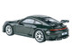 2025 Porsche 911 GT3 992 2 Oak Green Metallic Neo with Carbon Stripe 1/64 Diecast Model Car Paragon Models PA-55874