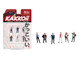 Kakkoii 6 piece Diecast Figures Set 1/64 Scale Models American Diorama AD-2425MJ
