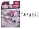Behind The Scenes 7 piece 4 People 3 Accessories Diecast Figures Set 1/64 Scale Models American Diorama AD-2426MJ