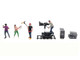 Behind The Scenes #2 7 piece 4 People 3 Accessories Diecast Figures Set 1/64 Scale Models American Diorama AD-2428MJ Behind The Scenes #2 7 piece 4 People 3 Accessories Diecast Figures Set 1/64 Scale Models American Diorama AD-2428MJ