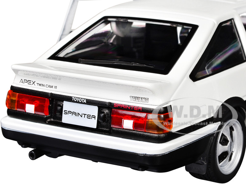 TOYOTA SPRINTER TRUENO AE86 RHD WHITE 1/24 DIECAST MODEL CAR BY