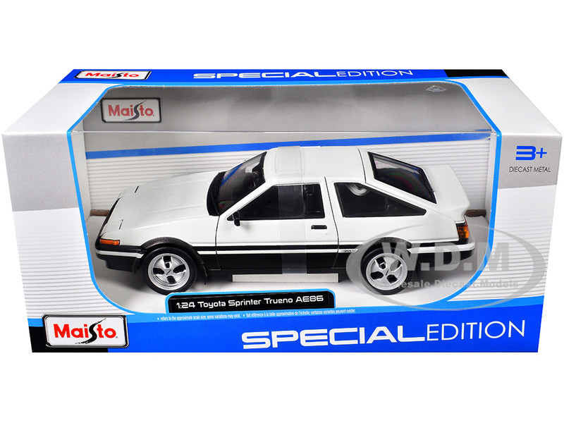 ミニカー Import Racer 1/24 Toyota Trueno AE86 1986 TOYOTA TRUENO (AE86) RHD WHITE 1/24 DIECAST MODEL CAR BY JADA