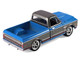1972 Chevrolet Cheyenne C10 Short Bed Pickup Truck Electric Blue and Gunmetal Gray Metallic Hobby Exclusive Series 1/64 Diecast Model Car Greenlight GL30567