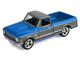 1972 Chevrolet Cheyenne C10 Short Bed Pickup Truck Electric Blue and Gunmetal Gray Metallic Hobby Exclusive Series 1/64 Diecast Model Car Greenlight GL30567
