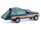 1987 Ford F 150 XLT Lariat Pickup Truck Dark Blue and Tan with Modern Truck Bed Tent The Great Outdoors Series 4 1/64 Diecast Model Car Greenlight 38080D