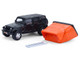 2008 Jeep Wrangler Unlimited Rubicon Dark Charcoal with Modern Rooftop Camper The Great Outdoors Series 4 1/64 Diecast Model Car Greenlight 38080F