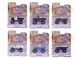 Kings of Crunch Hot Pursuit Special Edition Set of 6 Monster Trucks 1/64 Diecast Model Cars Greenlight 49170SET