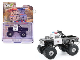 1978 Ford F 250 Monster Truck LAPD Los Angeles Police Department Black and White Kings of Crunch Hot Pursuit Special Edition 1/64 Diecast Model Car Greenlight 49170A