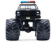 1983 Dodge Ram W350 Monster Truck Florida Highway Patrol Black with Cream Top and Stripes Kings of Crunch Hot Pursuit Special Edition 1/64 Diecast Model Car Greenlight 49170C
