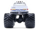1986 Chevrolet Silverado Monster Truck Royal Canadian Mounted Police White with Stripes Kings of Crunch Hot Pursuit Special Edition 1/64 Diecast Model Car Greenlight 49170D