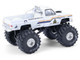 1986 Chevrolet Silverado Monster Truck Royal Canadian Mounted Police White with Stripes Kings of Crunch Hot Pursuit Special Edition 1/64 Diecast Model Car Greenlight 49170D