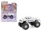 1986 Chevrolet Silverado Monster Truck Royal Canadian Mounted Police White with Stripes Kings of Crunch Hot Pursuit Special Edition 1/64 Diecast Model Car Greenlight 49170D