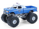 1990 Ford F 350 Monster Truck NYPD New York Police Department Blue with White Top Kings of Crunch Hot Pursuit Special Edition 1/64 Diecast Model Car Greenlight 49170E