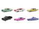 California Lowriders Series 7 Set of 6 pieces 1/64 Diecast Model Cars Greenlight 63080SET