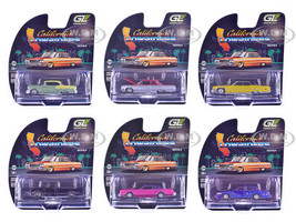 California Lowriders Series 7 Set of 6 pieces 1/64 Diecast Model Cars Greenlight 63080SET