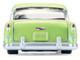 1956 Chevrolet Bel Air Lowrider Laurel Green Metallic and Crocus Yellow Two Tone with Green Interior California Lowriders Series 7 1/64 Diecast Model Car Greenlight 63080A