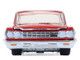1964 Chevrolet Biscayne Lowrider Silver Metallic and Red Two Tone California Lowriders Series 7 1/64 Diecast Model Car Greenlight 63080B