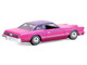 1975 Ford Thunderbird Lowrider Pink Metallic with Purple Top and Graphics with Purple Interior California Lowriders Series 7 1/64 Diecast Model Car Greenlight 63080E