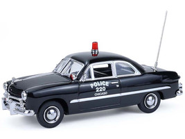 1949 Ford Custom Police Car Chicago Police Department Black 1/43 Diecast Model Car Greenlight 86643