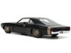 1968 Dodge Charger Widebody Matt Black with Bronze Tail Stripe F9 2021 Movie Fast & Furious Series 1/32 Diecast Model Car Jada 33450
