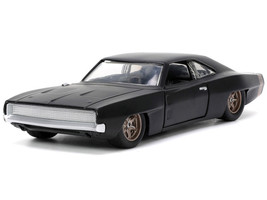 1968 Dodge Charger Widebody Matt Black with Bronze Tail Stripe F9 2021 Movie Fast & Furious Series 1/32 Diecast Model Car Jada 33450