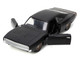 1968 Dodge Charger Widebody Matt Black with Bronze Tail Stripe F9 2021 Movie Fast & Furious Series 1/32 Diecast Model Car Jada 33450