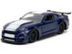 2016 Ford Mustang GT Dark Blue Metallic with White Stripe F9 2021 Movie Fast & Furious Series 1/32 Diecast Model Car Jada 34447