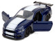 2016 Ford Mustang GT Dark Blue Metallic with White Stripe F9 2021 Movie Fast & Furious Series 1/32 Diecast Model Car Jada 34447