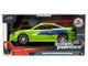 Brian s Mitsubishi Eclipse Green with Graphics Damaged Version The Fast and the Furious 2001 Movie Fast & Furious Series 1/32 Diecast Model Car Jada 36356