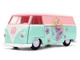 1961 Volkswagen Bus Pink and Blue with Graphics Disney s Stitch Hollywood Rides Series 1/32 Diecast Model Car Jada 36358 1961 Volkswagen Bus Pink and Blue with Graphics Disney s Stitch Hollywood Rides Series 1/32 Diecast Model Car Jada 36358