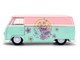 1961 Volkswagen Bus Pink and Blue with Graphics Disney s Stitch Hollywood Rides Series 1/32 Diecast Model Car Jada 36358 1961 Volkswagen Bus Pink and Blue with Graphics Disney s Stitch Hollywood Rides Series 1/32 Diecast Model Car Jada 36358